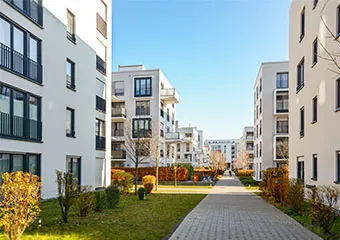 White buildings