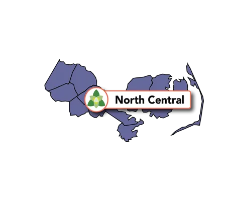 Map of the Counties Trillium of the North Central