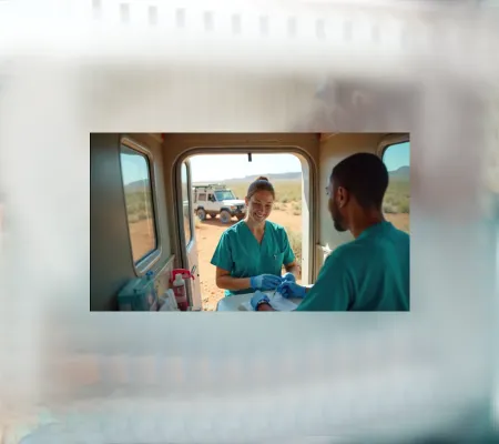 Doctors getting ready to offer service in rural place