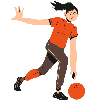 GIrl bowling