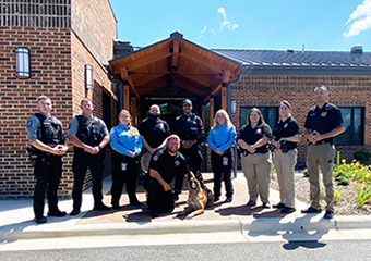 A group of officers graduates from CIT 